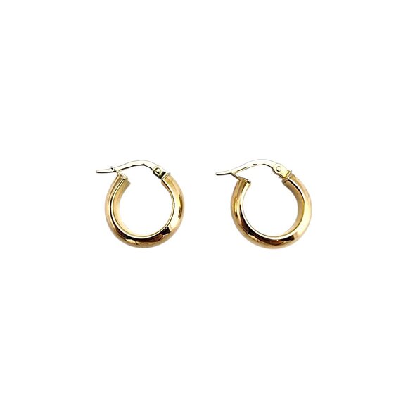14K Yellow Gold Huggie Hoop Earrings #22720 - Picture 2 of 9